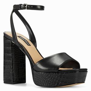 Nine West Zenna Plateau Sandalen Zwart Nederland | GQK-367480